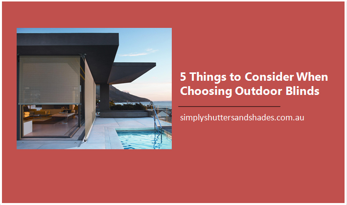 Outdoor Blinds Adelaide