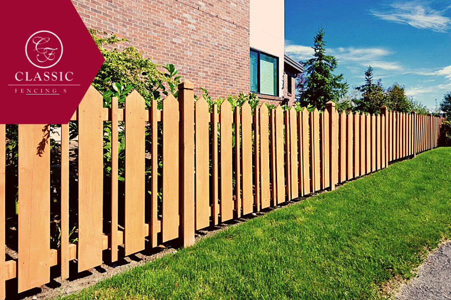 fence between two houses