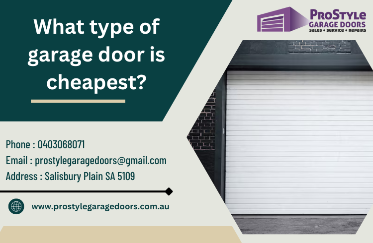 What type of garage door is cheapest