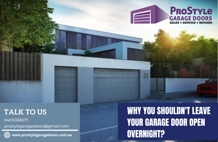 Why You Shouldn't Leave Your Garage Door Open Overnight