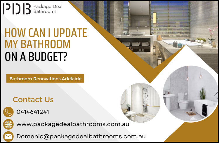 How can I update my bathroom on a budget?